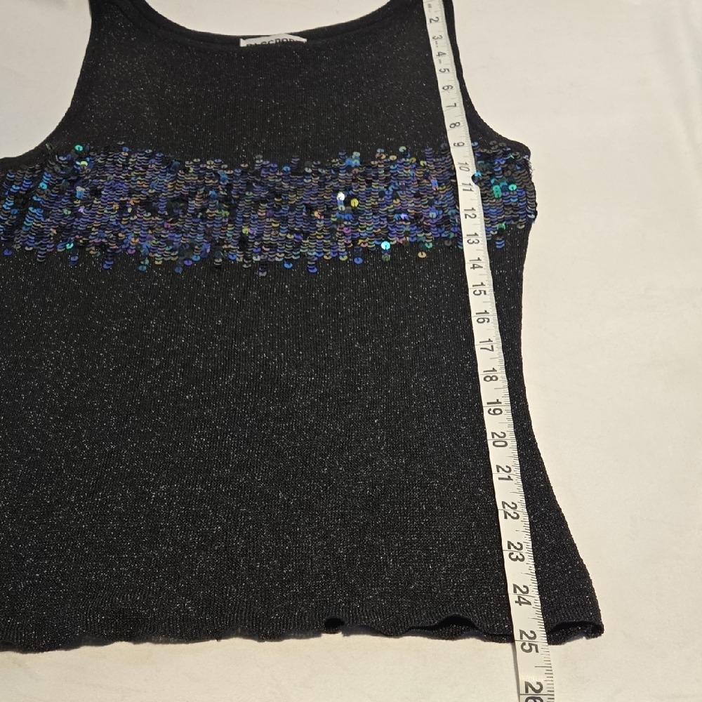 Vintage Passport Black Sequin Tank Top - Picture 10 of 10